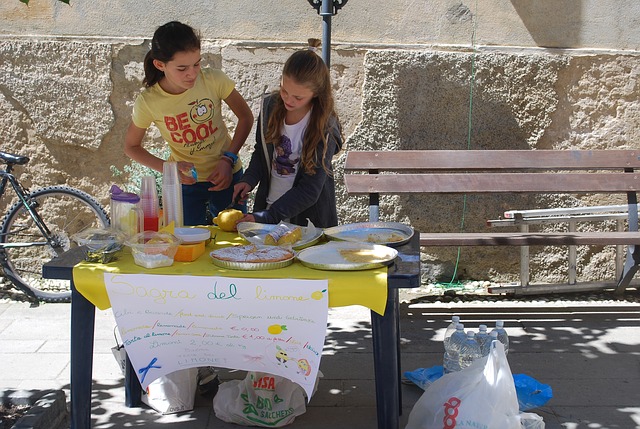 Podpora finanční gramotnosti dětí pomoci prodeje limonádu
